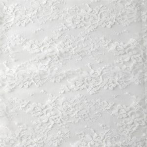 Apparel Fabric |  1yd Bright White Chantilly Lace Fabric