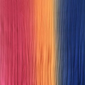 Apparel Fabric |  1yd Ombre Pleated Chiffon Fabric