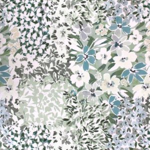 Apparel Fabric |  1yd Sage Garden Double Brushed Jersey Knit Fabric