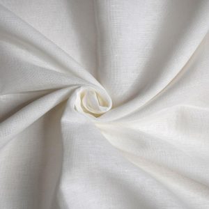 Apparel Fabric |  1yd White Tissue Linen Fabric