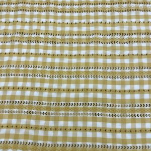 Apparel Fabric |  1yd Yellow Daisy Pointelle Fabric