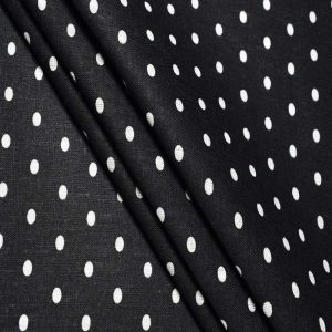 Cotton Fabric |  1yd Dots on Craft Cotton Fabric Black