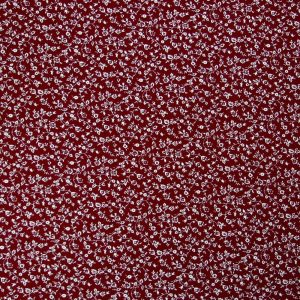 Cotton Fabric |  1yd Floral Vines on Burgundy Quilt Cotton Fabric