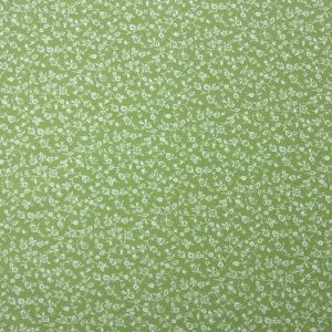 Cotton Fabric |  1yd Floral Vines on Celery Green Quilt Cotton Fabric