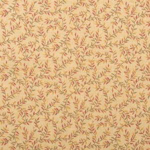 Cotton Fabric |  1yd Gold Vines Quilt Cotton Fabric