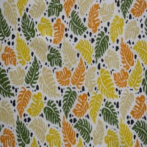 Cotton Fabric |  1yd Graphic Ferns Quilt Cotton Fabric