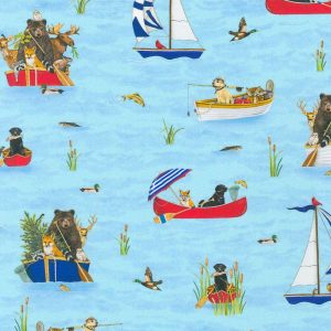 Cotton Fabric |  1yd Lake House Cotton Fabric