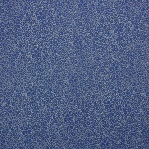 Cotton Fabric |  1yd Mini Swirls on Bandana Blue Quilt Cotton Fabric