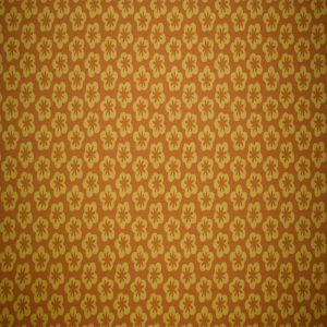 Cotton Fabric |  1yd Orange Hawaiian Floral Quilt Cotton Fabric