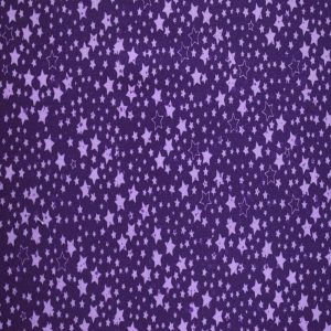 Cotton Fabric |  1yd Purple Stars Quilt Cotton Fabric