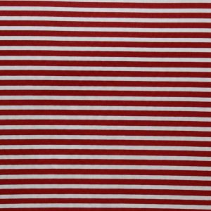 Cotton Fabric |  1yd Red & White Striped Quilt Cotton Fabric