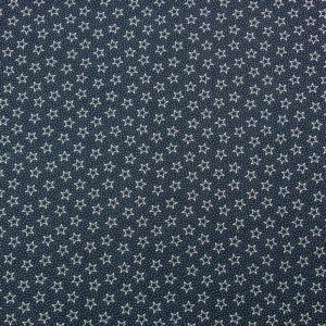 Cotton Fabric |  1yd Stars & Dots on Navy Quilt Cotton Fabric