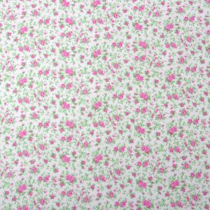 Cotton Fabric |  1yd Washed Pink Mini Rose Quilt Cotton Fabric