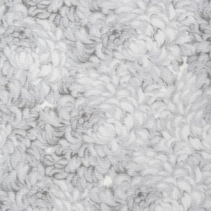 Cotton Fabric |  1yd White Packed Petals Quilt Cotton Fabric