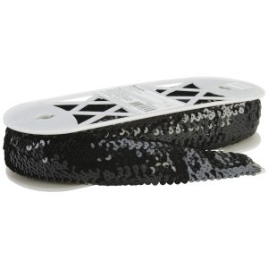 Fabric Trims |  1yd 5 row Stretch Trim 1.75” Black