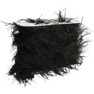 Fabric Trims |  1yd 6” Ostrich Feather Boa Black