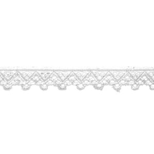 Fabric Trims |  1yd Flat Venice Lace Trim 0.63” White