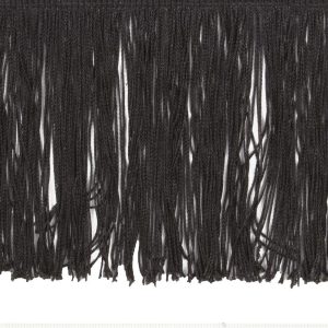 Fabric Trims |  1yd Polyester Fringe Trim 6” Black