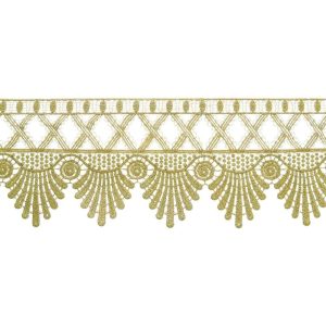 Fabric Trims |  1yd Sparkling Venice Lace Trim Champagne