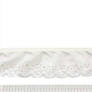 Fabric Trims |  Fan Eyelet Trim 1.25” x 10Yd Natural