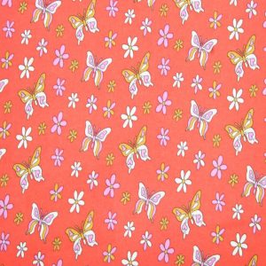 Flannel Fabric |  1yd Super Snuggle Multi Bright Butterflies Flannel Fabric