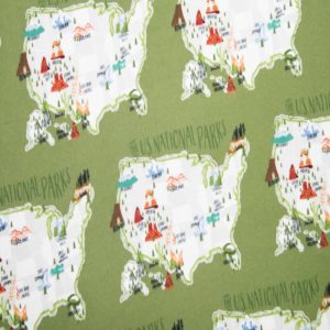 Flannel Fabric |  1yd Super Snuggle National Parks Flannel Fabric