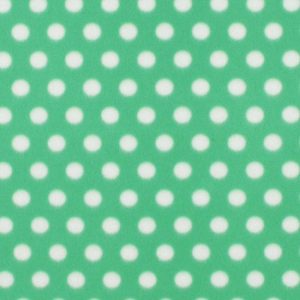 Fleece Fabric |  1yd Dots on Green Craft Fleece Fabric