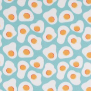 Fleece Fabric |  1yd Eggs Blizzard Fleece Fabric