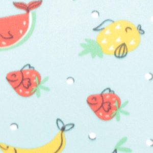 Fleece Fabric |  1yd Fruit Sea Animals Blizzard Prints Fleece Fabric