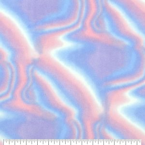 Fleece Fabric |  1yd Pastel Tie Dye Anti Pill Fleece Fabric