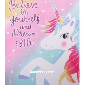 Fleece Tie Blankets |  1yd 48″ Wide Believe in Yourself & Unicorn No Sew Fleece Blanket