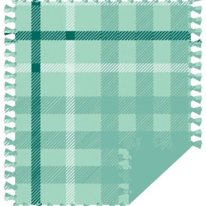 Fleece Tie Blankets |  1yd 48″ Wide Green & White Plaid No Sew Fleece Blanket