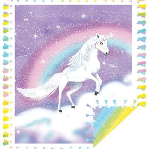 Fleece Tie Blankets |  1yd 48″ Wide Unicorn & Rainbow No Sew Fleece Blanket