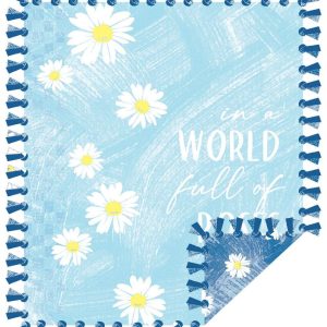 Fleece Tie Blankets |  1yd 72″ Wide Be A Daisy No Sew Fleece Blanket