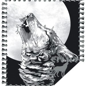 Fleece Tie Blankets |  1yd 72″ Wide Howling Wolf No Sew Fleece Blanket