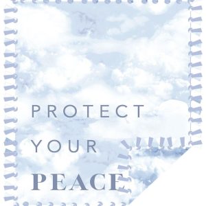 Fleece Tie Blankets |  1yd 72″ Wide Protect Your Peace No Sew Fleece Blanket