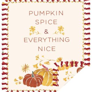 Fleece Tie Blankets |  1yd 72″ Wide Pumpkin Spice & Everything Nice No Sew Fleece Blanket