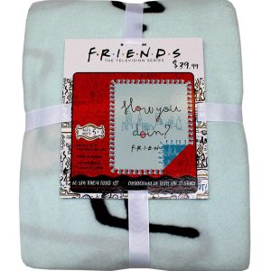 Fleece Tie Blankets |  1yd Friends How You Doin 72″ No Sew Fleece Throw