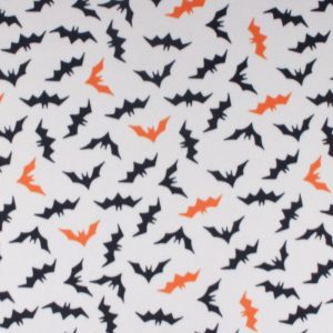 Holiday Fabric |  1yd Blizzard Fleece Halloween Bats Fabric