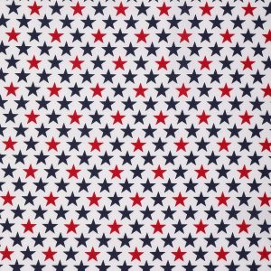 Holiday Fabric |  1yd Bold Stars Patriotic Cotton Fabric White