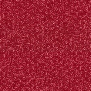 Holiday Fabric |  1yd Dotted Stars on Red Patriotic Cotton Fabric