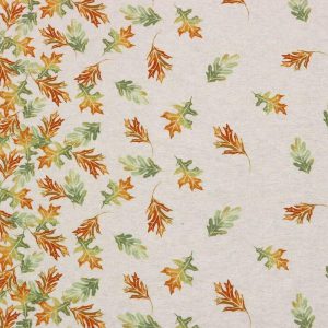 Holiday Fabric |  1yd Gradient Leaves On White Super Snuggle Flannel Fabric