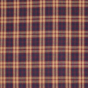 Holiday Fabric |  1yd Navy & Red Plaid Navy Yarn Dyed Patriotic Cotton Fabric