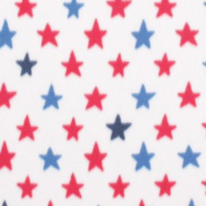 Holiday Fabric |  1yd Patriotic Star Blizzard Prints Fleece Fabric