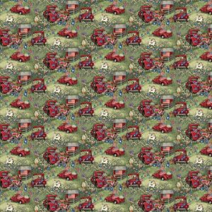 Holiday Fabric |  1yd Picnic Patriotic Cotton Fabric