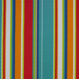 Home Decor Fabric |  1yd Covert Fiesta Striped Diamond Tech Outdoor Fabric