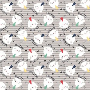 Kids Fabric |  1yd Baby Rock Star Nursery Cotton Fabric