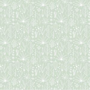 Kids Fabric |  1yd Donte Leafy Green Nursery Cotton Fabric