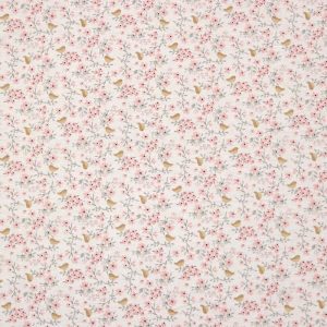 Kids Fabric |  1yd Hazel Floral Bird Nursery Flannel Fabric