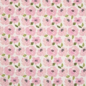 Kids Fabric |  1yd Hazel Watercolor Floral Nursery Flannel Fabric